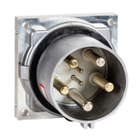 High-Current Panel Mounting Inlet 250A 400V 5P IP67 High-Current Panel Mounting Inlet 250A 400V 5P IP67